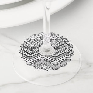 Ethnic Motifs 2 Wine Glass Tag