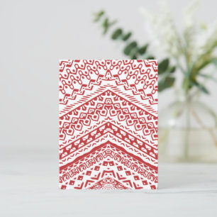 Ethnic Motifs 3 Holiday Postcard