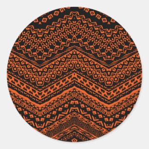 Ethnic Motifs 4 Classic Round Sticker