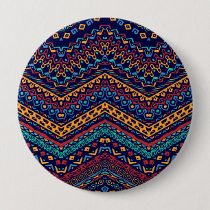 Ethnic Motifs 4 Inch Round Button