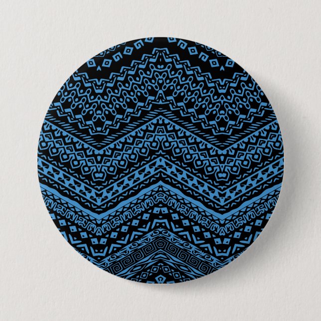 Ethnic Motifs 5 3 Inch Round Button (Front)