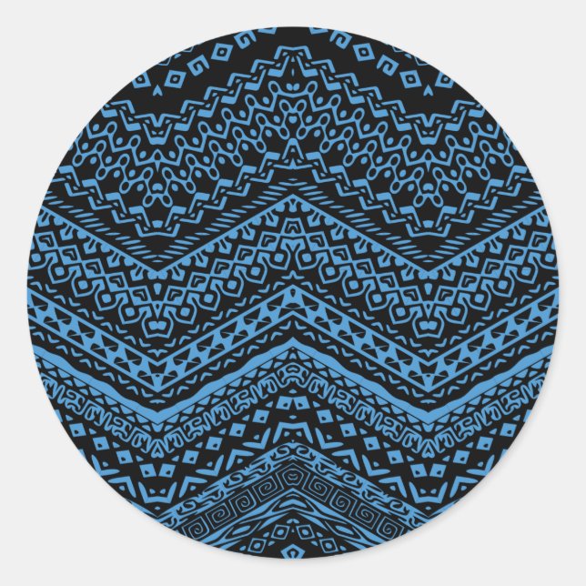 Ethnic Motifs 5 Classic Round Sticker (Front)
