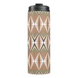Ethnic Motifs: Elegant Folk Pattern. Thermal Tumbler