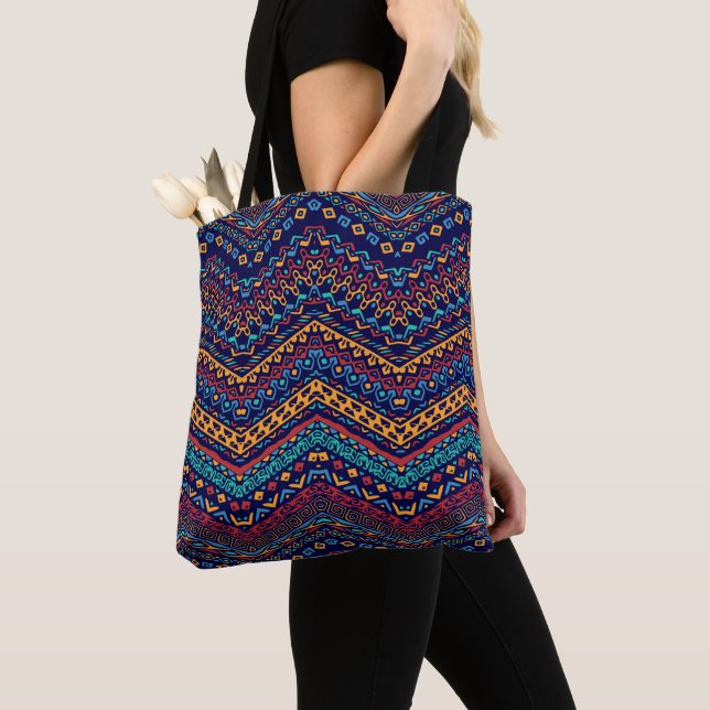 Ethnic Motifs Tote Bag (Close Up)