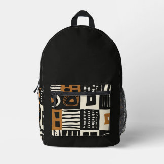Ethnic Mud Cloth African Printed Backpack