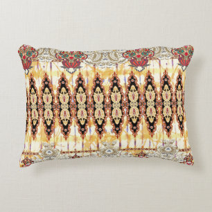 Ethnic Mughal: floral digital pattern Accent Pillow