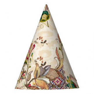 Ethnic Mughal Floral Paisley Party Hat