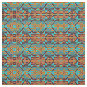 Ethnic Native American Indian Tribal Pattern Art Fabric