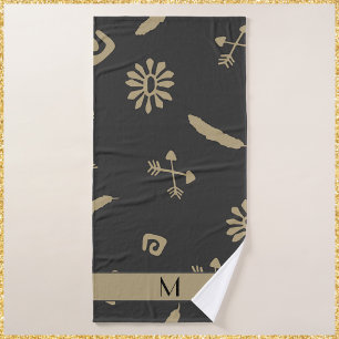 Ethnic Native Print Bath Towel Set