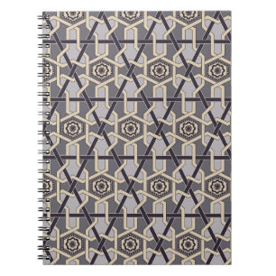 Ethnic Oriental Ornament Embroidery decor Pattern Notebook