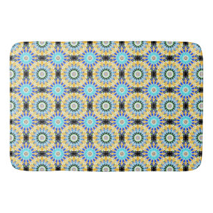Ethnic ornament bath mat