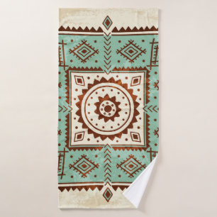 Ethnic ornament bath towel