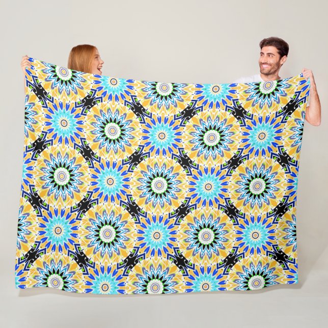 Ethnic ornament fleece blanket (In Situ)