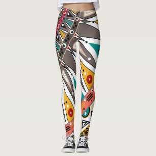 Ethnic, ornament leggings