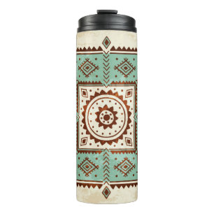 Ethnic ornament thermal tumbler