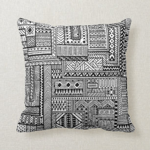 Ethnic Ornament Throw Pillow