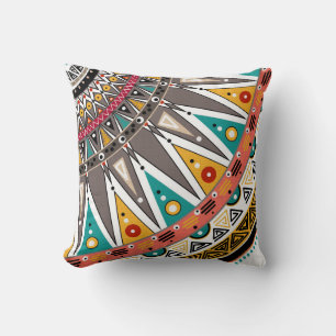 Ethnic, ornament throw pillow