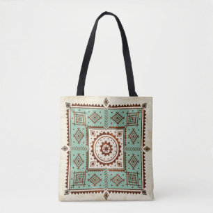 Ethnic ornament tote bag