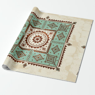 Ethnic ornament wrapping paper