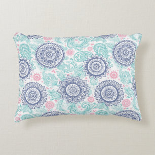 Ethnic Paisley Pattern Accent Pillow