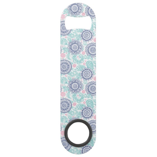 Ethnic Paisley Pattern Bar Key (Front)