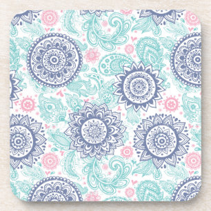 Ethnic Paisley Pattern Coaster