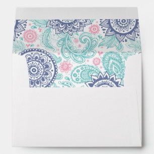Ethnic Paisley Pattern Envelopes