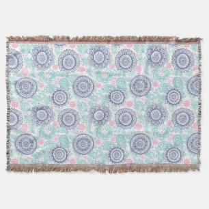 Ethnic Paisley Pattern Throw Blanket