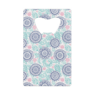 Ethnic Paisley Pattern Wallet Bottle Opener