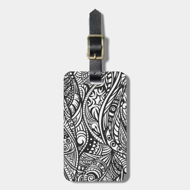 Ethnic pattern 3 luggage tag (Front Vertical)