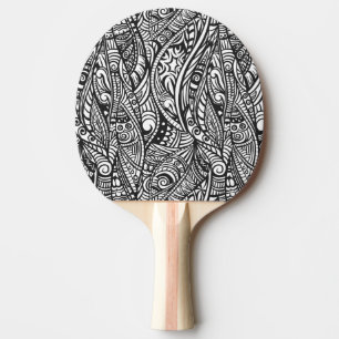 Ethnic pattern 3 ping pong paddle