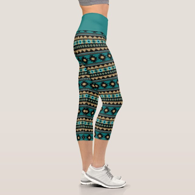 Ethnic Pattern Capri Leggings (Right)