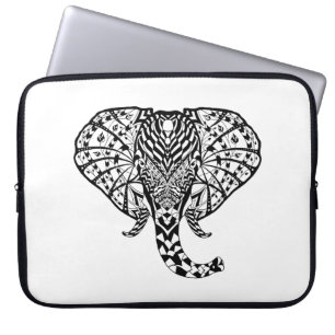 Ethnic Pattern Elephant Laptop Sleeve