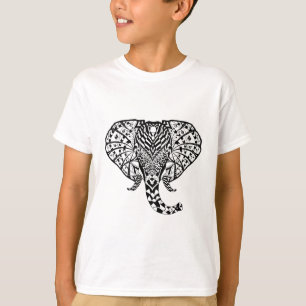 Ethnic Pattern Elephant T-Shirt