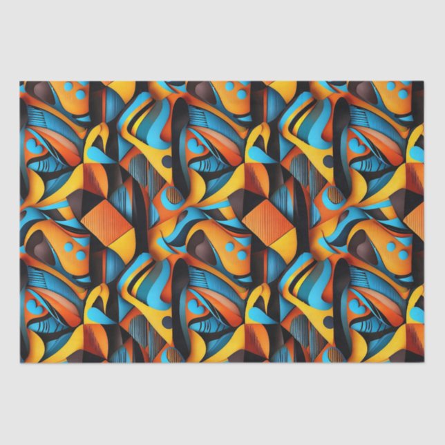 Ethnic pattern, Ethnic design, Ethnic Tissue Paper (Front)
