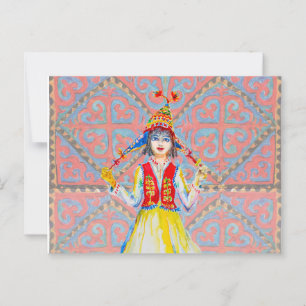 Ethnic pattern.  postcard