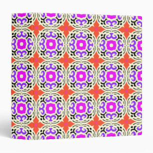 Ethnic Pattern with Moroccan Motifs Binder