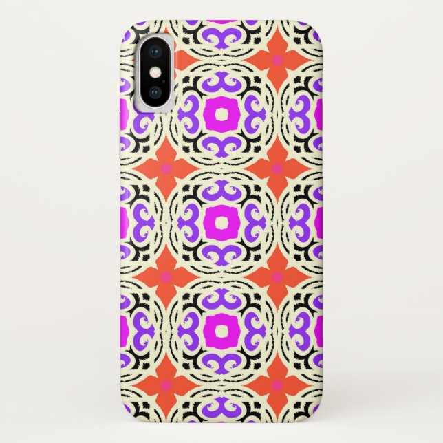 Ethnic Pattern with Moroccan Motifs Case-Mate iPhone Case (Back)