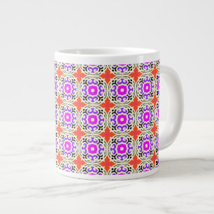 Ethnic Pattern with Moroccan Motifs Large Coffee Mug