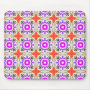 Ethnic Pattern with Moroccan Motifs Mouse Pad