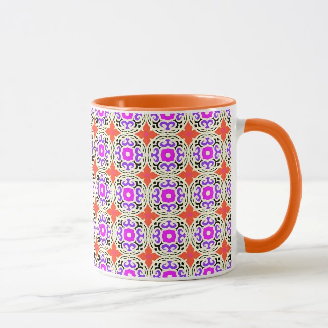 Ethnic Pattern with Moroccan Motifs Mug (Right)