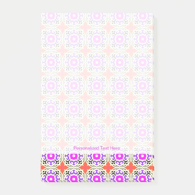 Ethnic Pattern with Moroccan Motifs Post-it Notes (Front)