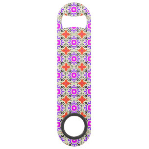 Ethnic Pattern with Moroccan Motifs Speed Bottle Opener