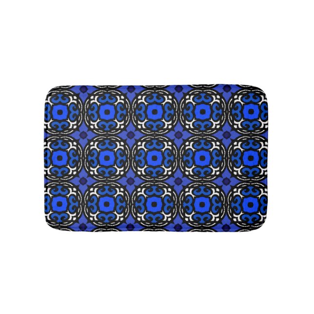 Ethnic Pattern with Turkish Motifs Bath Mat (Front)