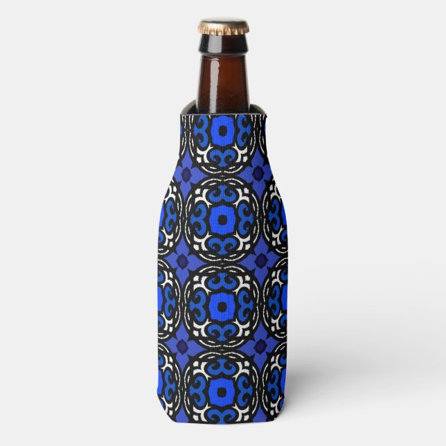 Ethnic Pattern with Turkish Motifs Bottle Cooler (Bottle Front)