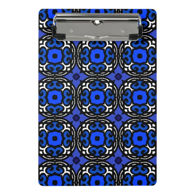 Ethnic Pattern with Turkish Motifs Mini Clipboard (Front)