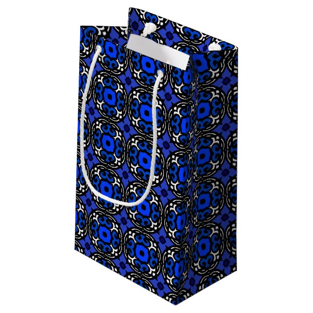 Ethnic Pattern with Turkish Motifs Small Gift Bag (Back Angled)