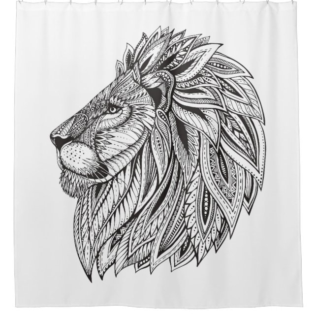 Ethnic Patterned Lion Head (Front)