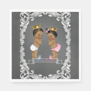 Ethnic Prince Princess Gender Reveal Napkin