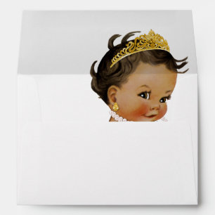 Ethnic Princess Baby Shower Envelope